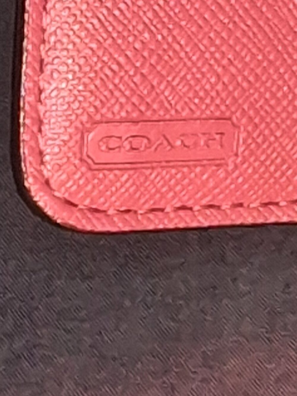 NWT Coach Pink Saffiano Leather Bow Bifold Snap Compact Wallet F53141 - Picture 13 of 13
